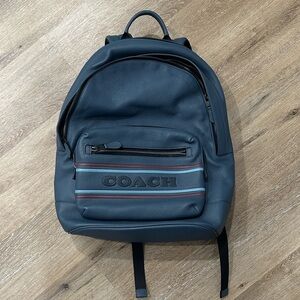 Coach Blue Leather Men's Backpack coach west backpack. Doesn’t have bag